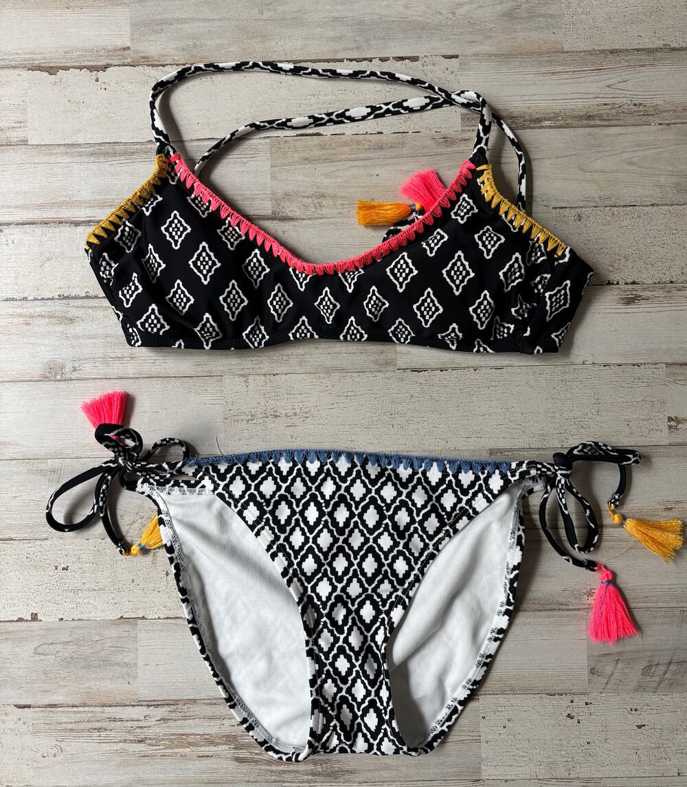 Xhileration Multicolor Bikini Swimsuit sz S EUC